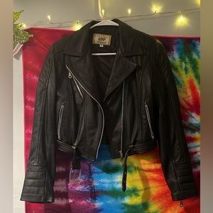 Motorcycle Authentic Black Leather Jacket